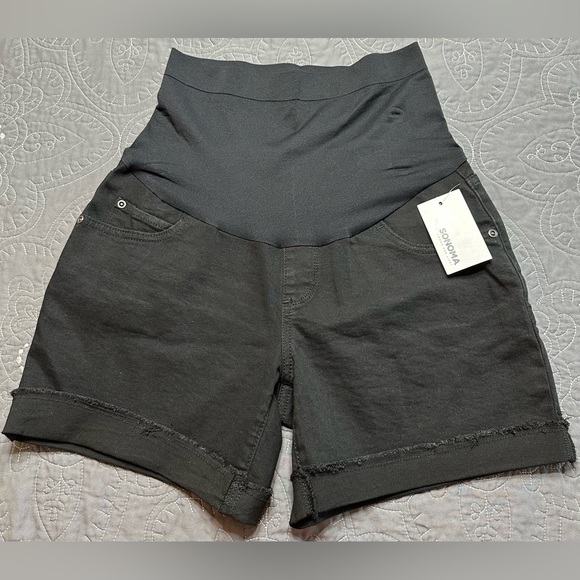 Sonoma Black Maternity Denim Shorts NWT Various Sizes - Picture 6 of 6